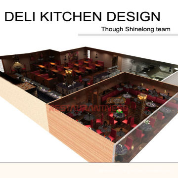 Conception personnalisée de cuisine de Deli de projet de Shinelong